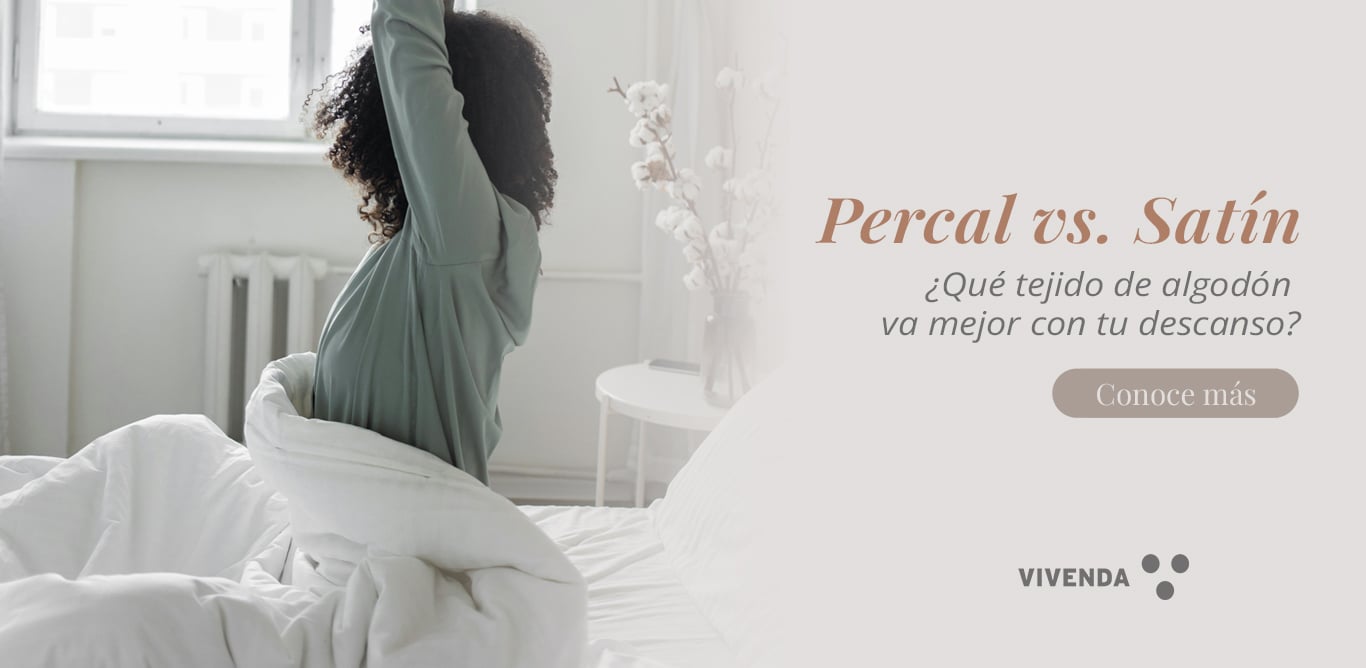 Percal vs. satín: qué tejido de algodón va mejor con tu descanso